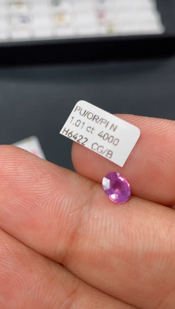 裸石彩色蓝宝石1.01CT H6422 CG/B
