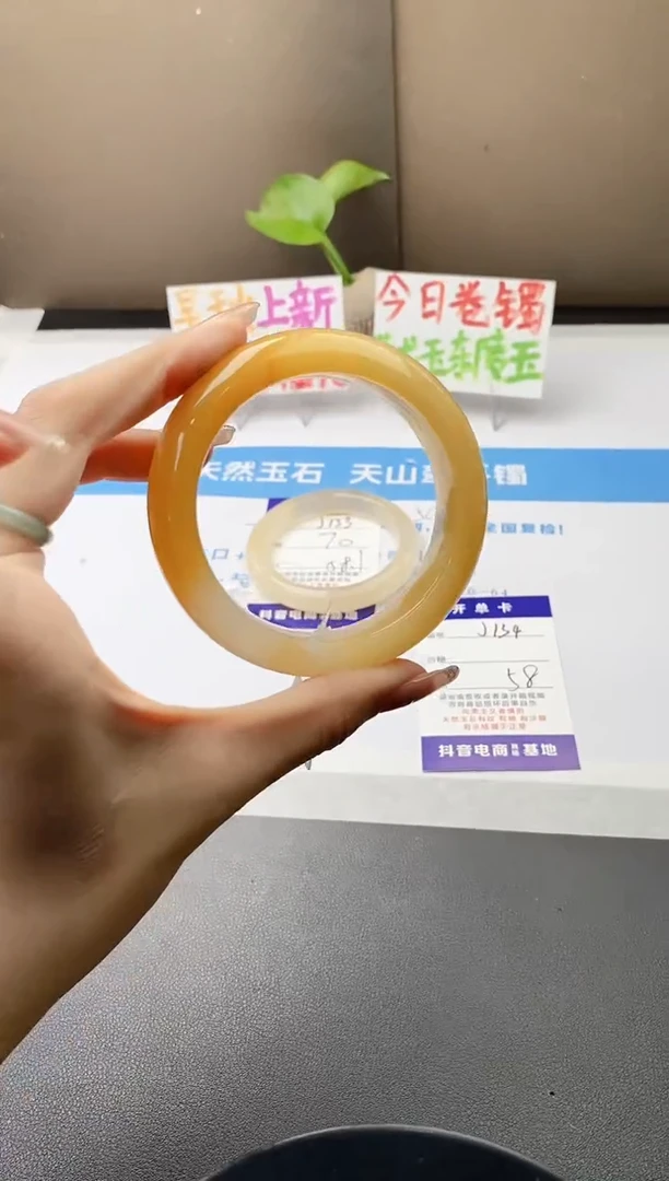 未镶嵌手镯石英质玉j134-HB多样性发货58+