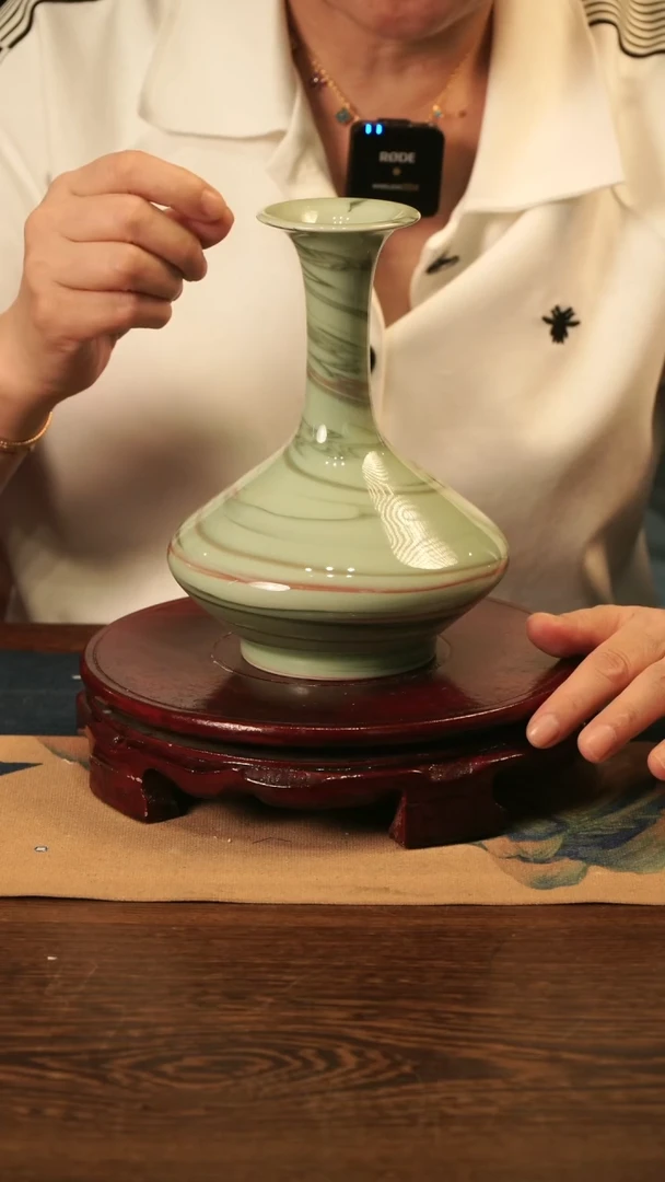 纯手工 绞胎 花瓶