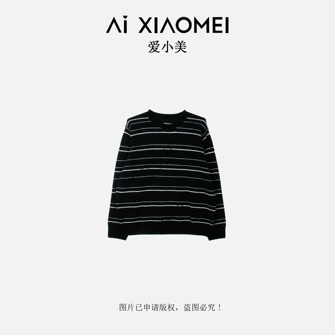 Aixiaomei/爱小美圆领显瘦宽松保暖厚款百搭针织套头上衣SY-2970