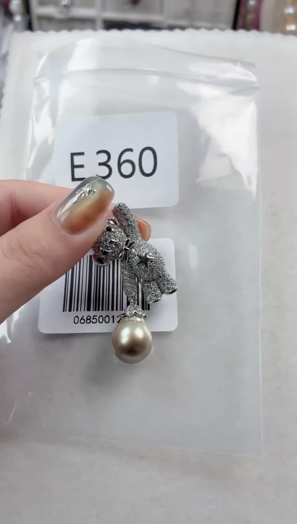 未镶嵌胸针海水珍珠E362