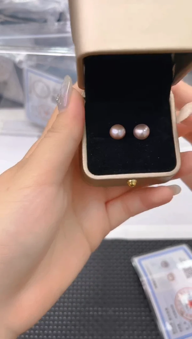 未镶嵌淡水珍珠耳饰ed1226