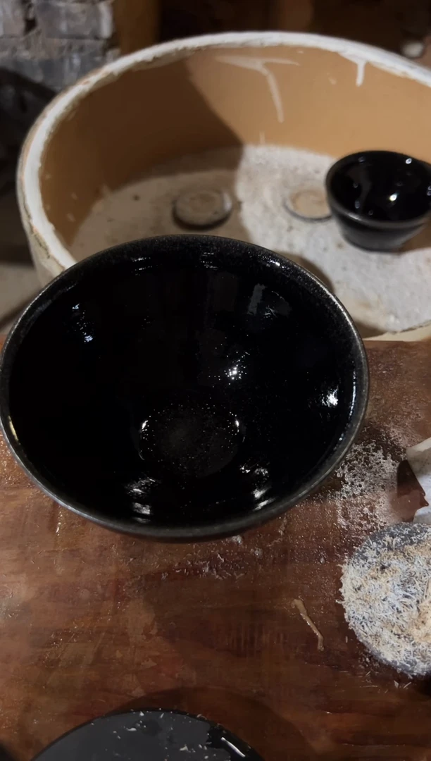 茶盏乐**米47素雨柴窑开窑现场1200
