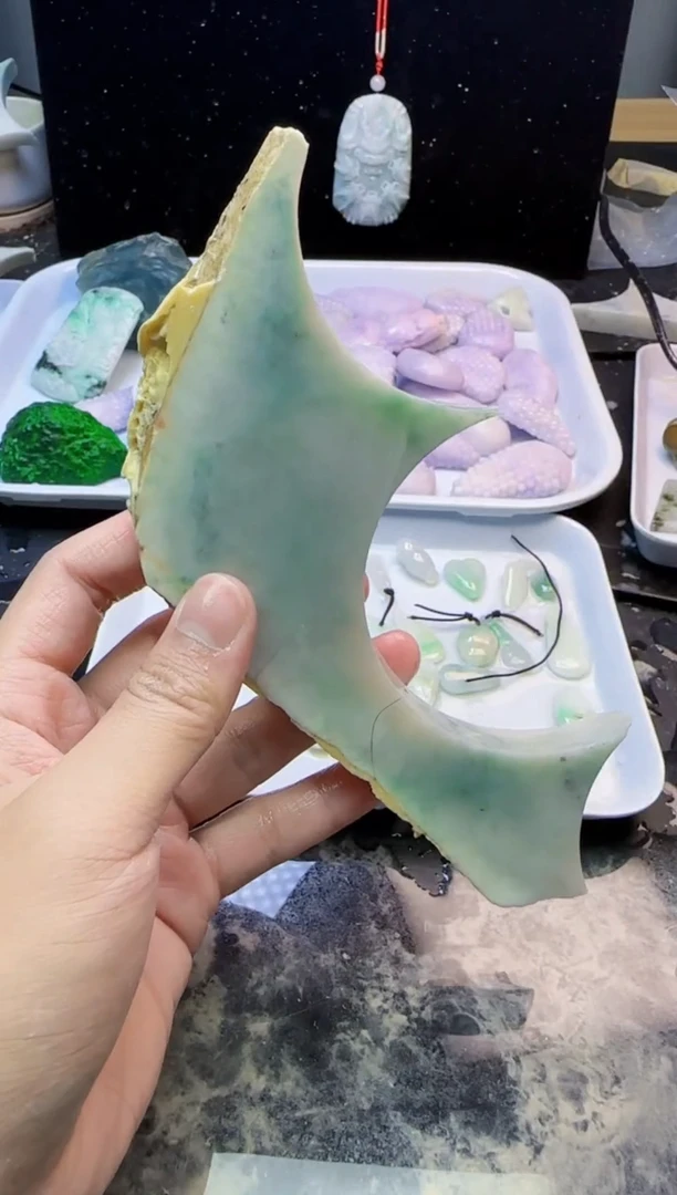 颈饰未镶嵌翡翠恒*065天然A货翡翠