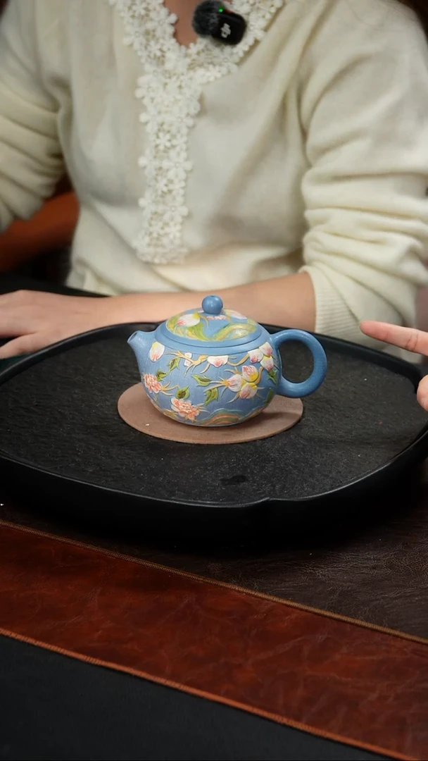 茶壶紫砂徐秀文 西施82 宝石蓝砂 320毫升