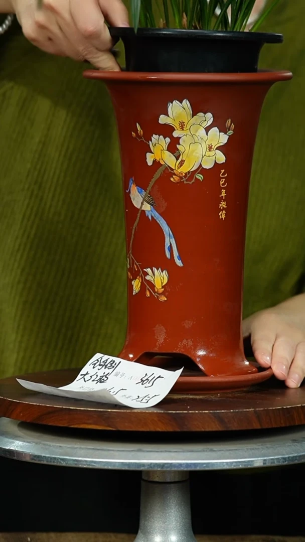 紫砂花盆3615+Z紫砂花盆紫砂