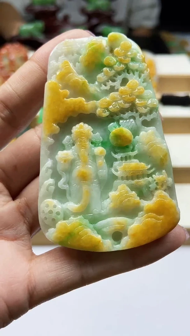 未镶嵌挂件翡翠翡翠A货