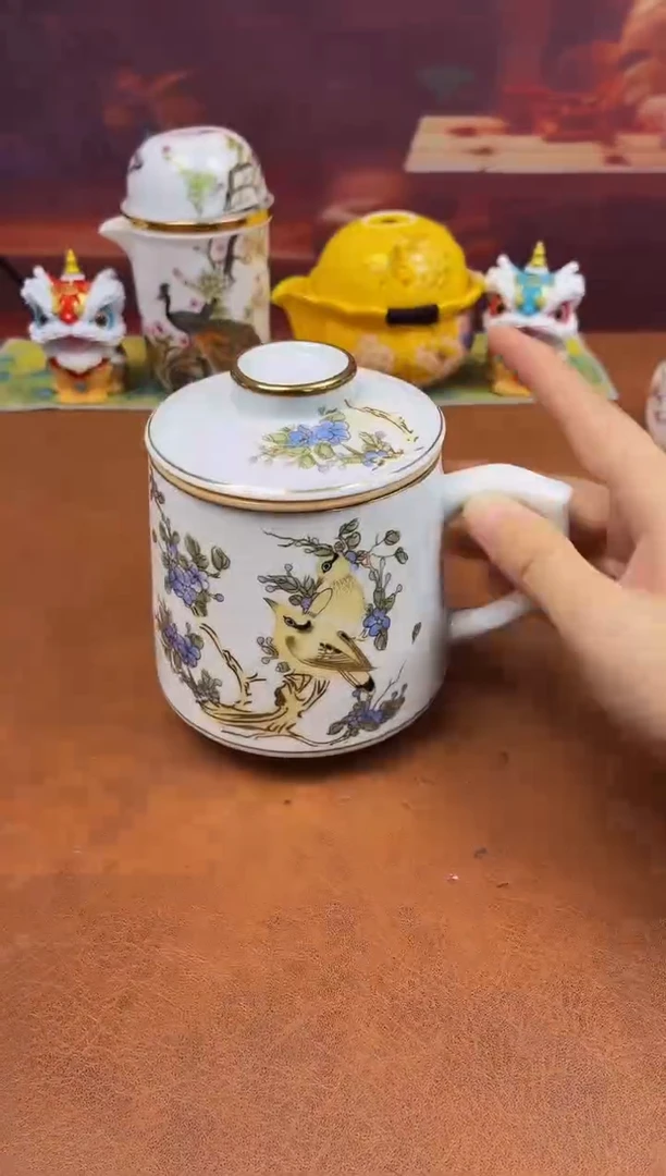 陶瓷茶具摆件旅行套组