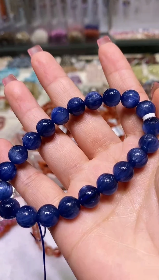 未镶嵌蓝晶石手串薇*多样性发其一9.5+