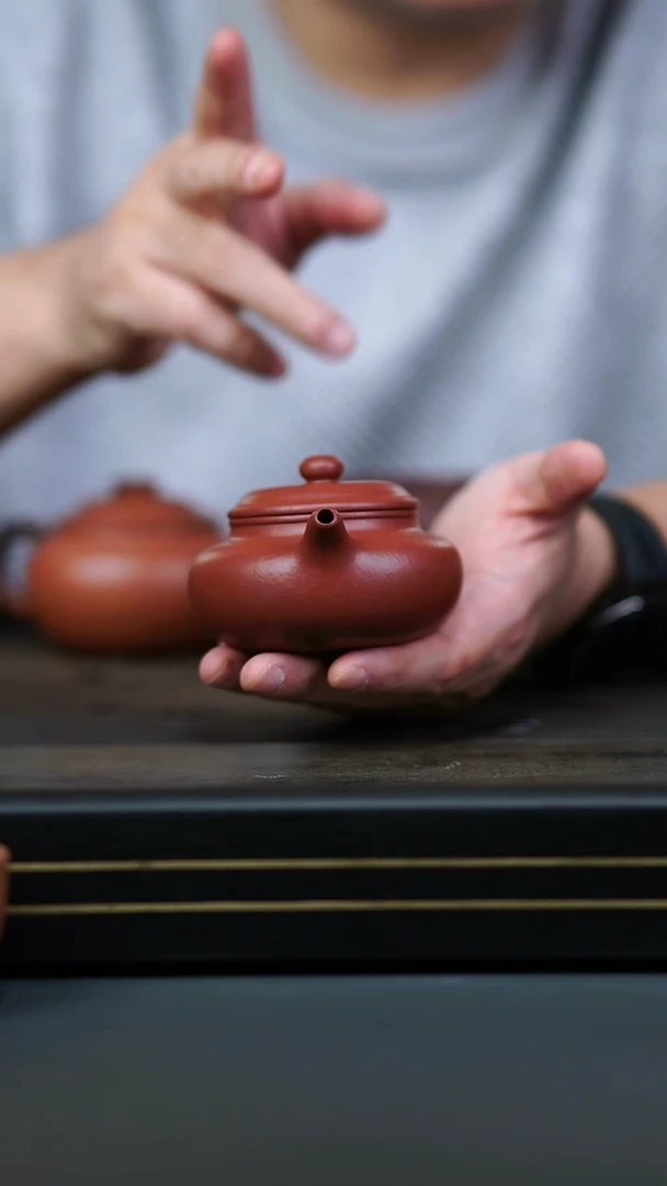 茶壶紫砂全手朱泥仿古160cc