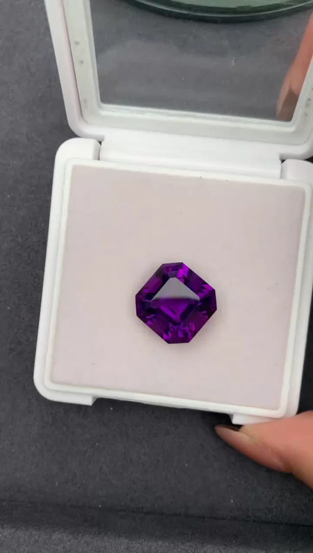 未镶嵌珠宝半成品紫晶13.3ct紫水晶  FH  定制