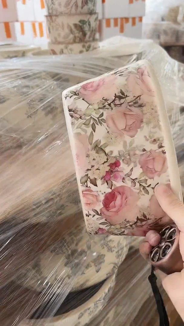 【闪购商品】陶瓷花盆高11cm内口20*8.9cm