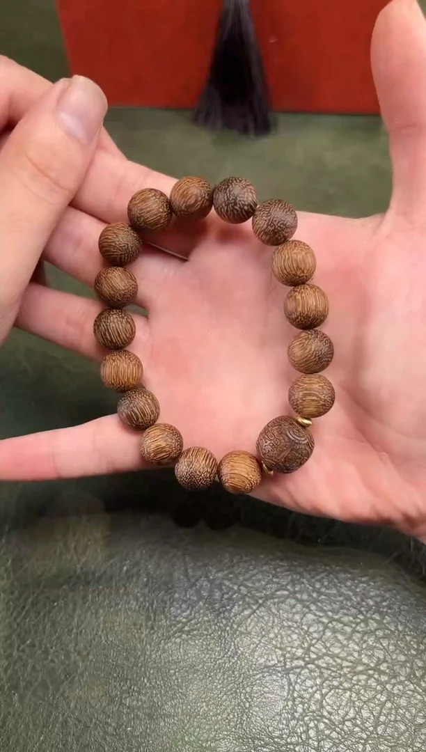 手串沉香芽庄白奇楠精美单圈手串MK704