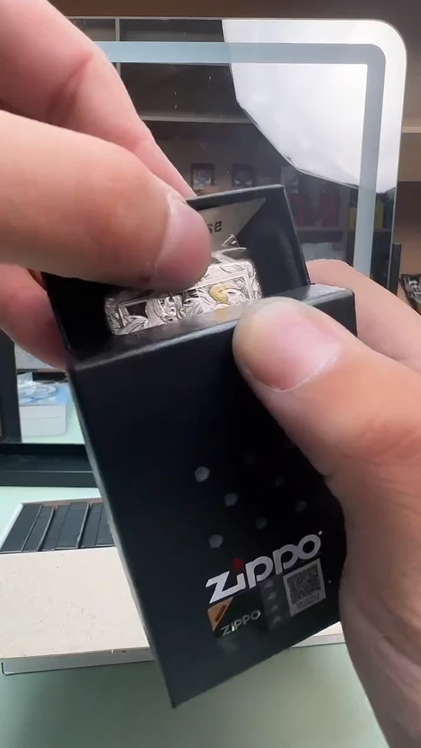 Zippo打火机火凤凰镀金镀银女帝