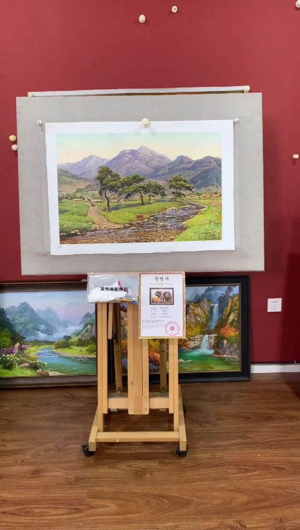油画【48号】朝鲜原创手绘油画【功勋Ⅰ级画家丨孤品佳作】【顺丰包邮】