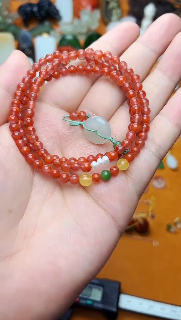 【闪购商品】南红玛瑙手串未镶嵌多圈手串