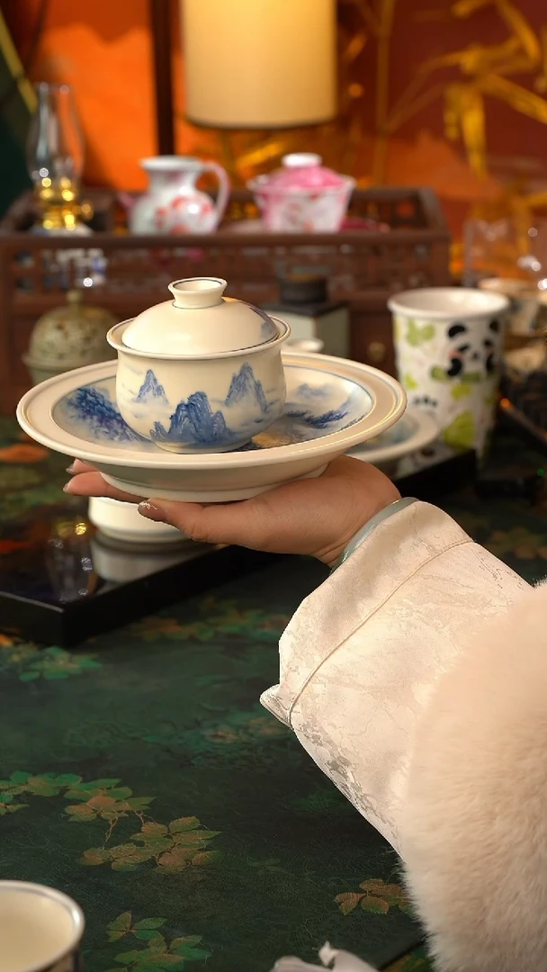 【闪购商品】初六好物分享@@青花山水两件套