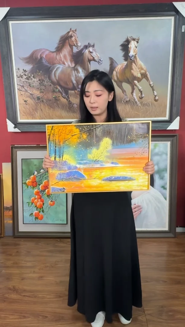 油画【23号】约53*35cm丨朝鲜原创纯手绘孤品油画丨顺丰包邮