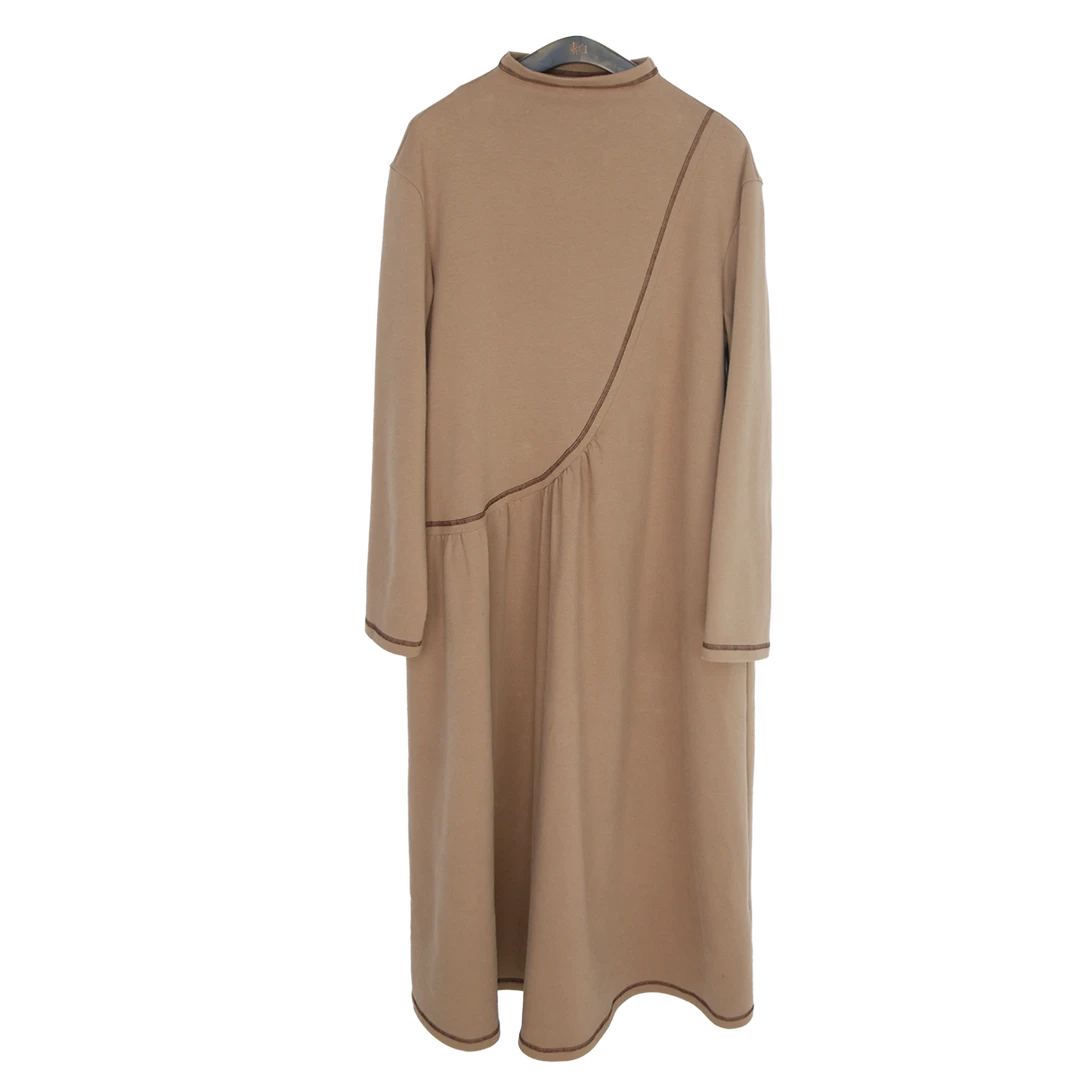 SB3230991580素白针织加绒连衣裙