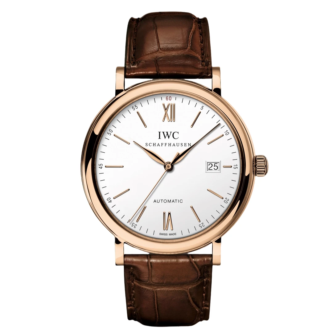 99新 IWC/万国 23年柏涛菲诺红60玫瑰金小镇/IW356504/40MM机械表