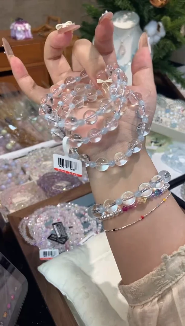 未镶嵌手串水晶孤品捡漏均匀瑕疵介意勿拍