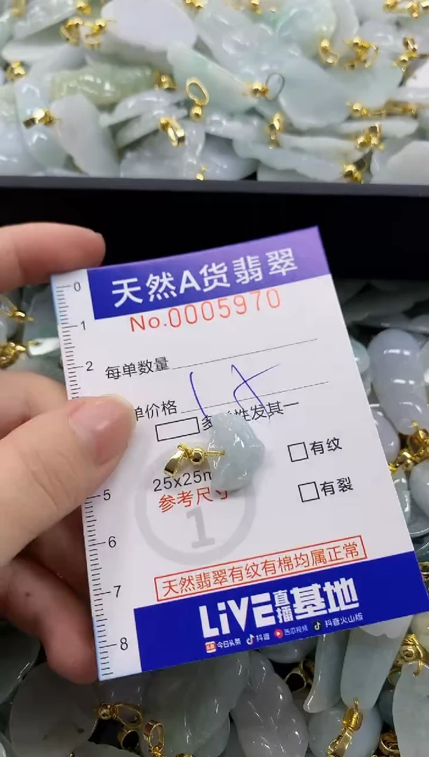 颈饰未镶嵌翡翠天然A货翡翠