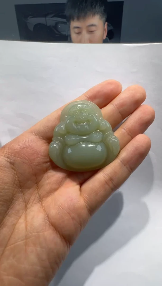 吊坠(赠链)未镶嵌和田玉50mm精品佛公