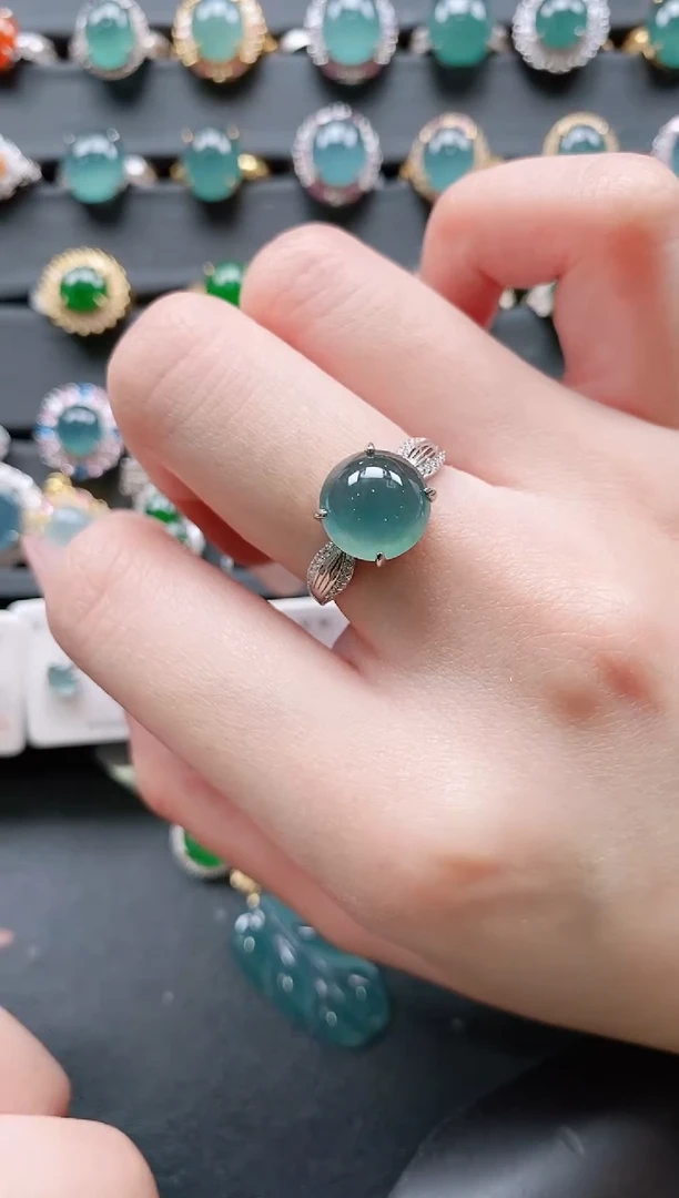 【闪购商品】翡翠戒指银S925镶嵌11111111