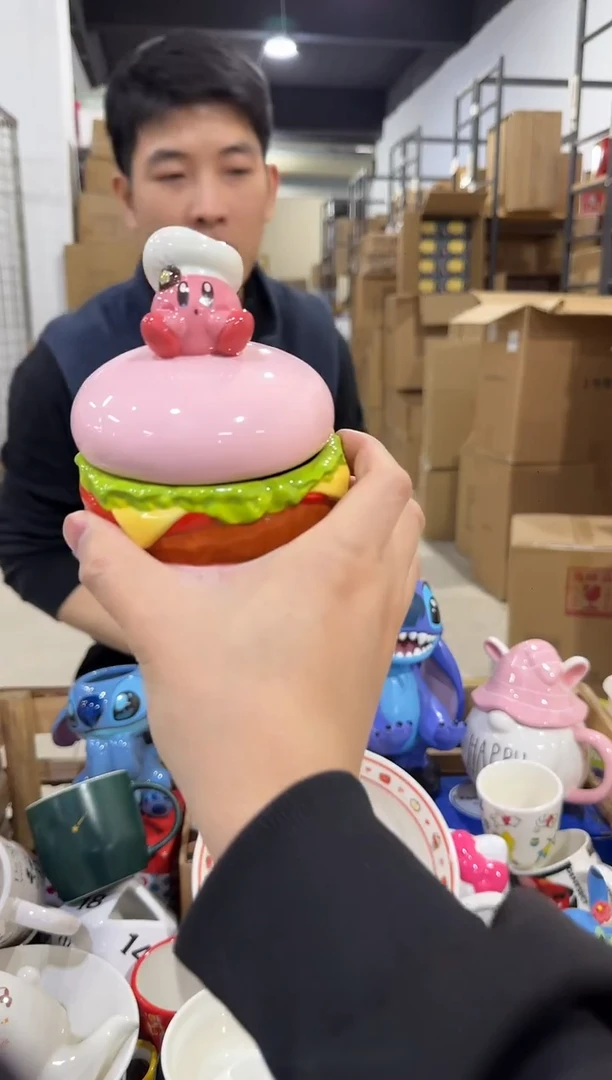 瓷片星之卡比汉堡罐子