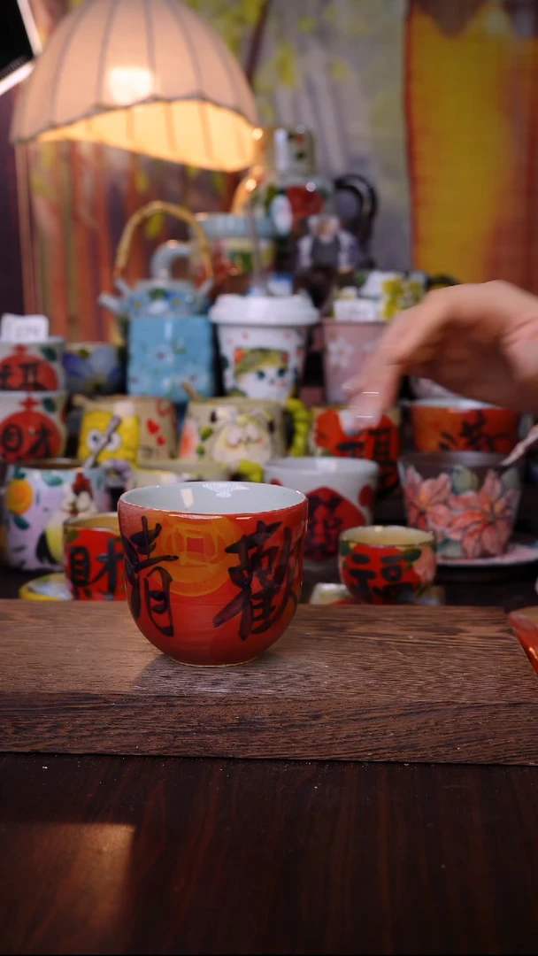 杯子泥垚手作 景德镇手工手绘陶瓷器物