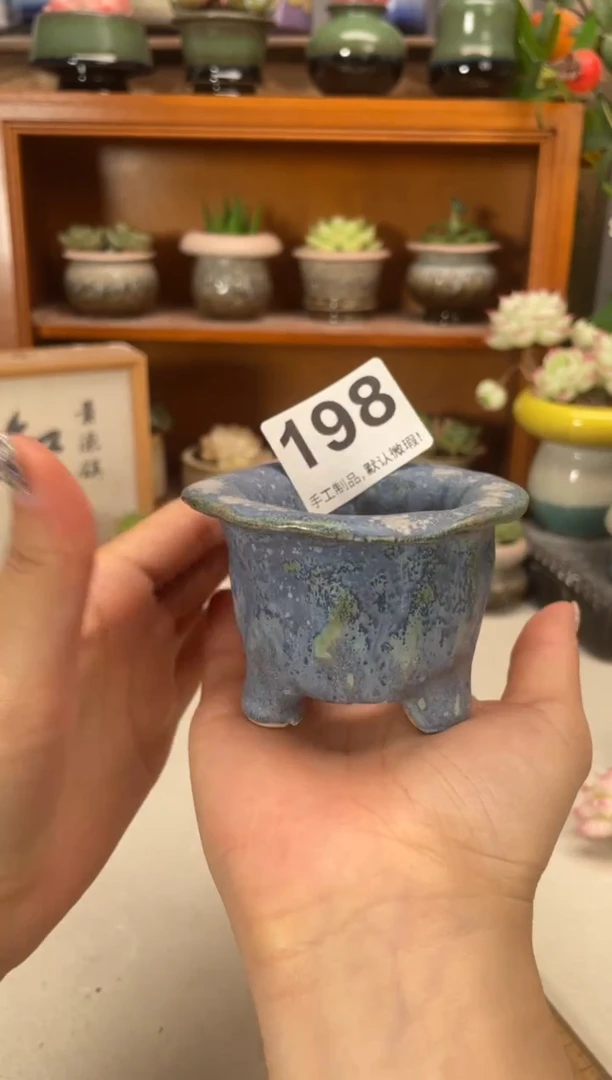 瓷片198微瑕知木小芳花盆