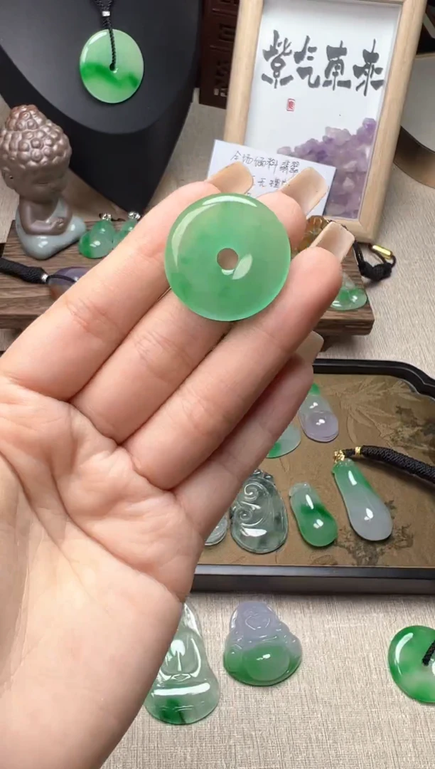 颈饰未镶嵌翡翠所见即所得，一图一物