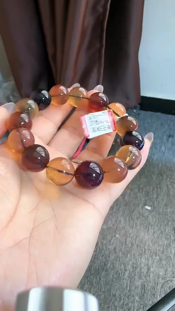 【闪购商品】琥珀手链未镶嵌规格15多宝手串#25