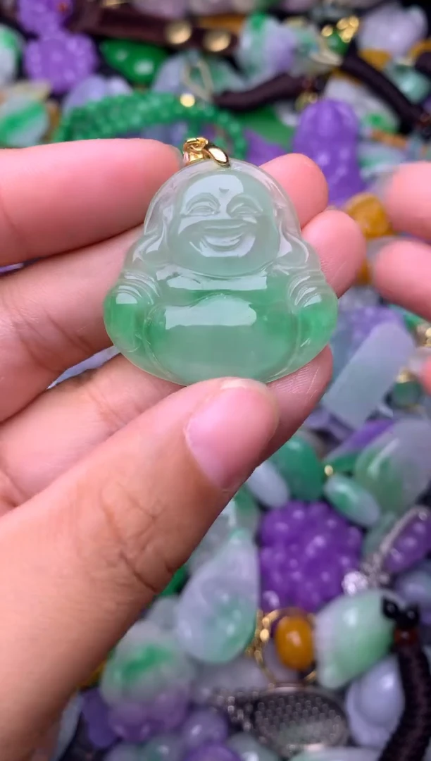 颈饰未镶嵌翡翠缅甸翡翠吊坠