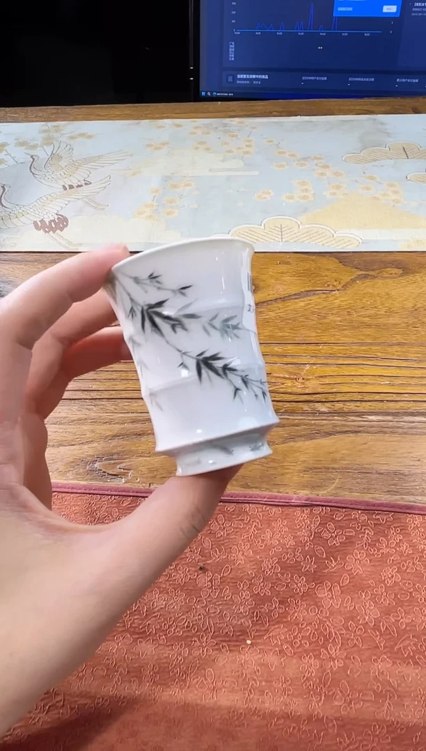 语*【预售】文人竹三竹节杯（定制文字）