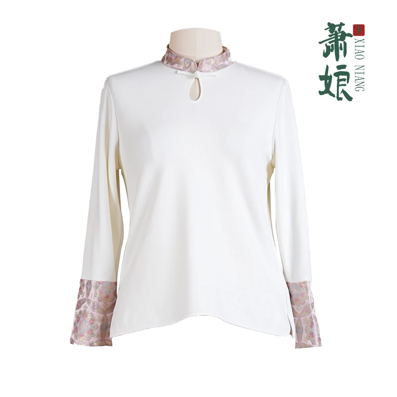 萧娘【芳菲】德绒美肤衣长袖打底中国风秋冬时尚复古中式民族风2361