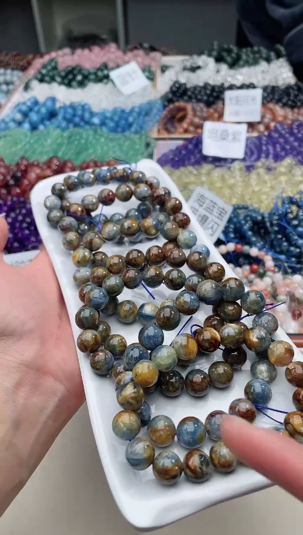 【闪购商品】水晶手链银S925镶嵌岛屿蓝晶642