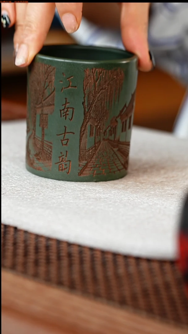 茶杯紫砂原矿主人杯