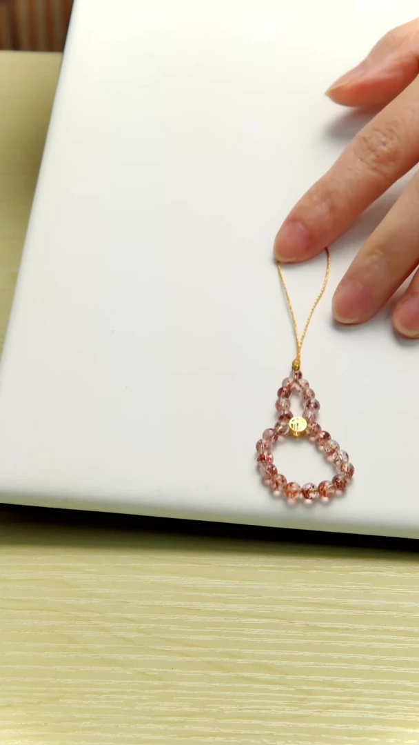 银S925镶嵌手链水晶超七设计款手机挂  多样性发一