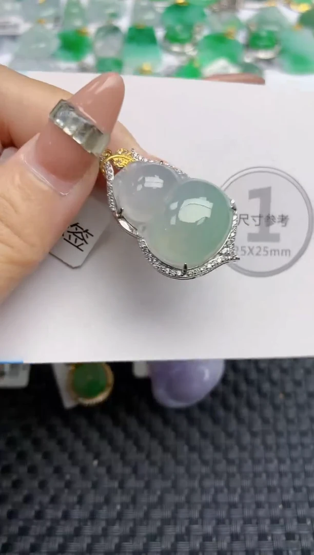 颈饰未镶嵌翡翠天然缅甸A货翡翠百元以上9元证书费自理