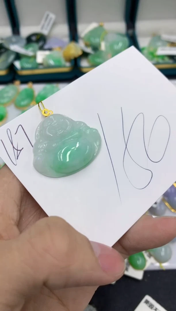 【闪购商品】翡翠颈饰18K金镶嵌号链接11111