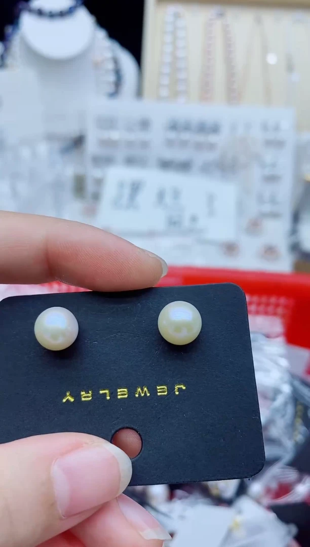 未镶嵌耳饰淡水珍珠耳钉多样性发其一