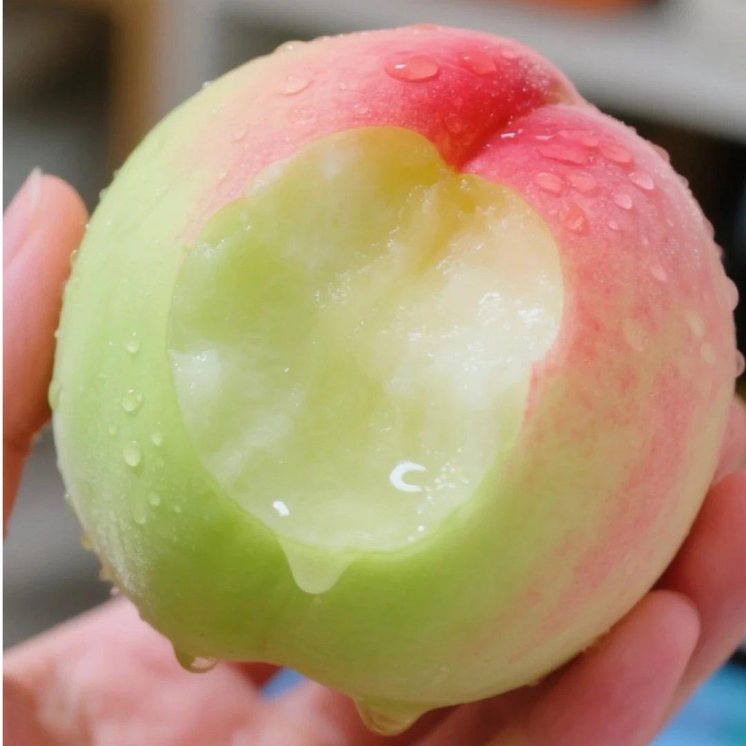 【世外桃园】青皮脆蜜桃脆甜爽口 当季新鲜青皮红肉脆桃子