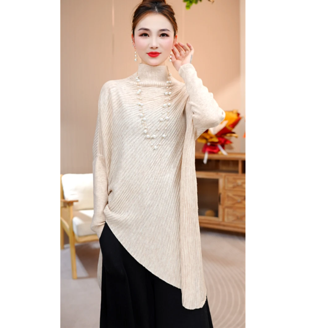 加厚保暖【绾纱】秋冬打底衫女款爆款2025新款秋冬毛衣上衣-9127#