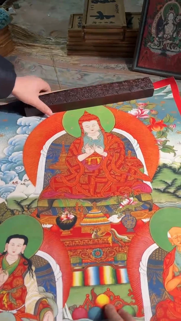 卷轴画曦曦的唐卡tk160