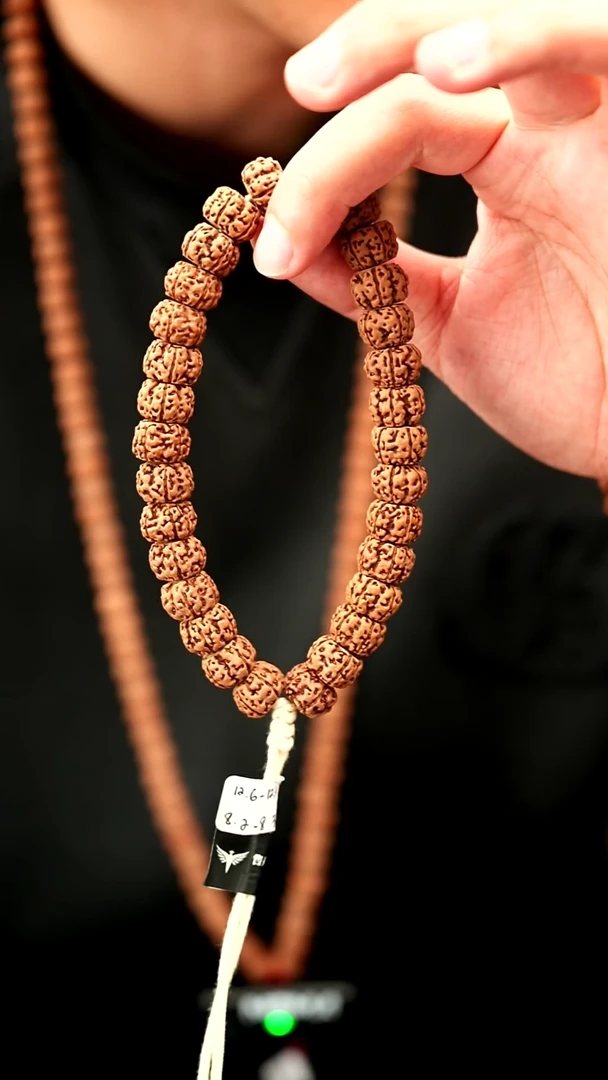 手串金刚菩提12mm葛地里产区直切盘龙纹单圈无工具