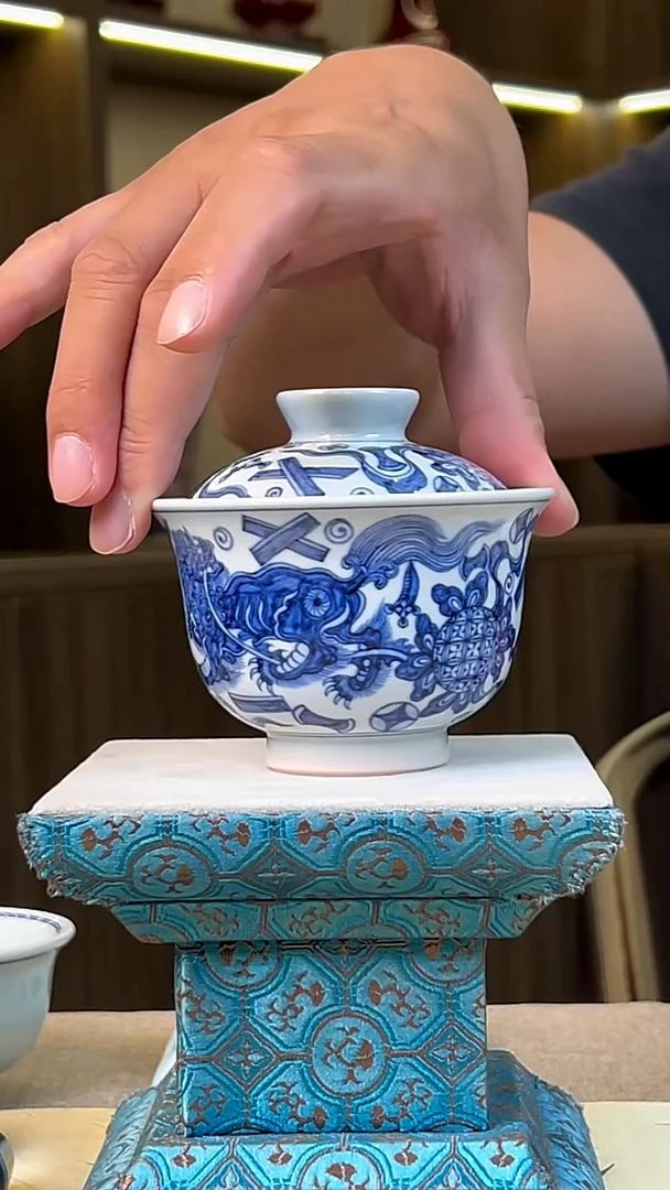 瓷片景德镇毛仔柴窑杯