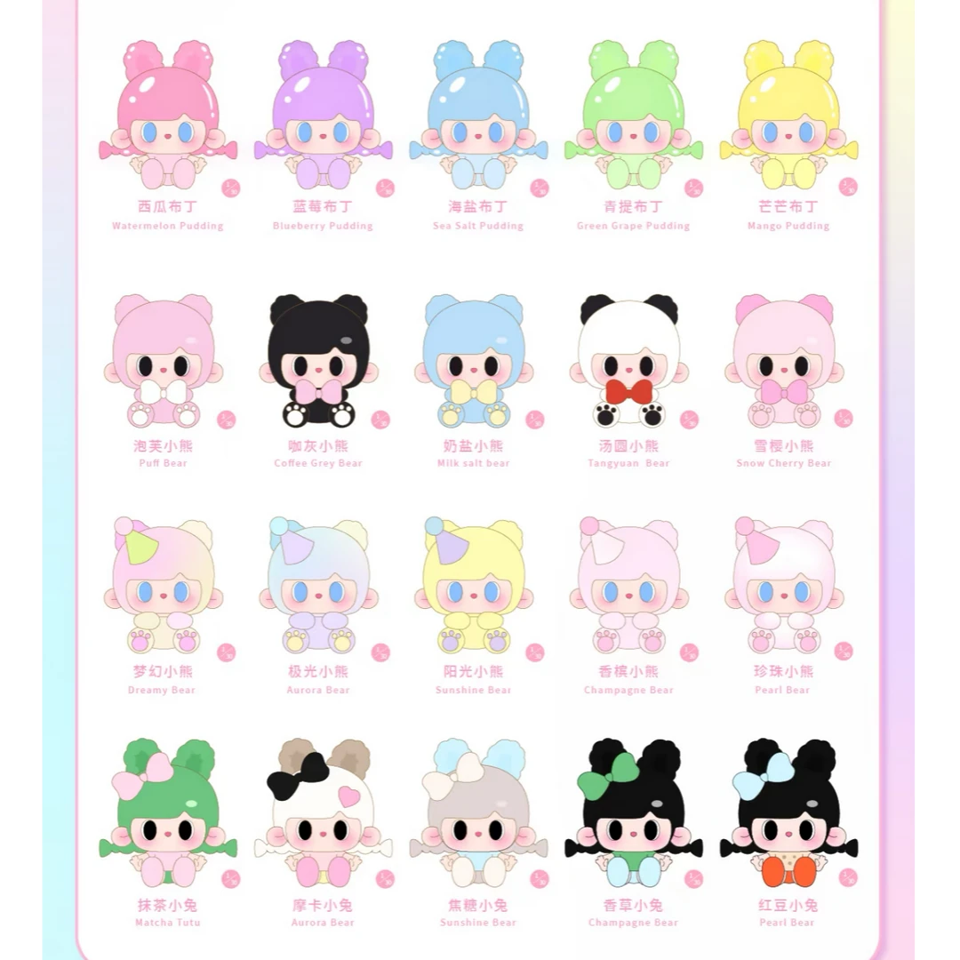 【踩尾】正版兔兔与熊潮玩创意萌粒树脂DIY饰品卧室装饰微景观