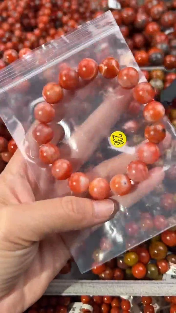 南红玛瑙手串未镶嵌12+