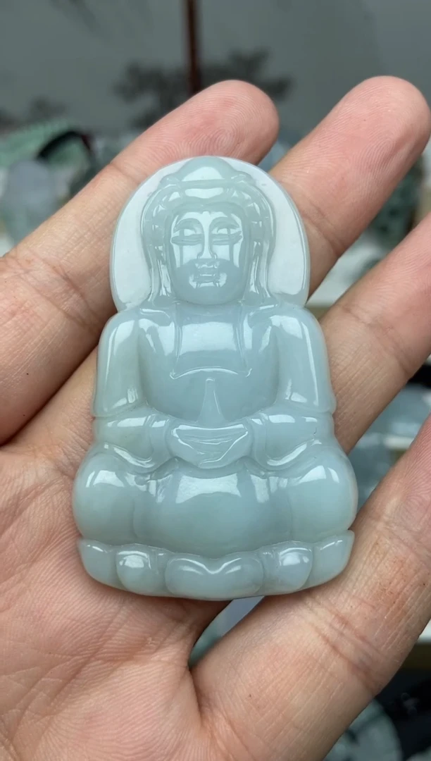 颈饰未镶嵌翡翠观音